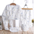 Cotton Printed Newborn Baby Clothes 5PCS